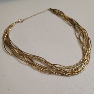 Liquid Gold Costume Necklace, Vintage, Estate